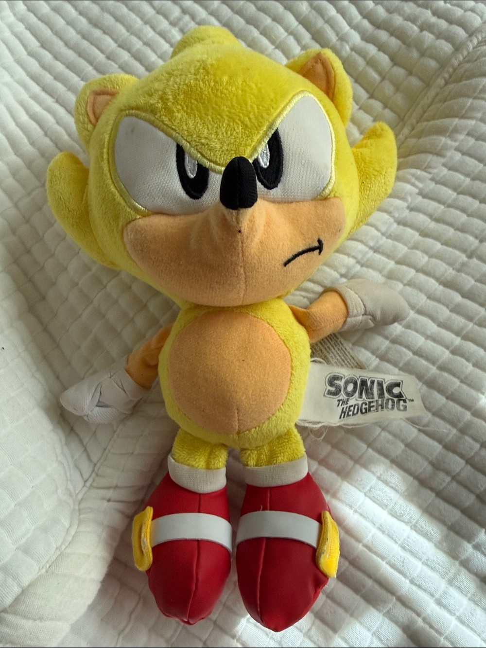 Yellow Super Sonic Plush Toy - Kids Toy